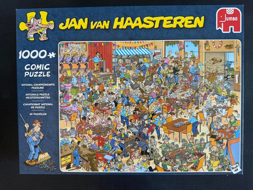 Jan van Haasteren Puzzel NK puzzelen 1000 stukjes, Ophalen, 500 t/m 1500 stukjes, Zo goed als nieuw, Legpuzzel