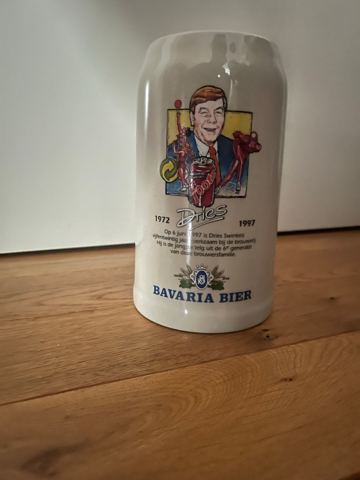 Bavaria Bierpul Dries Swinkels 1972-1997, Verzamelen, Ophalen of Verzenden, Zo goed als nieuw, Pul(len), Bavaria