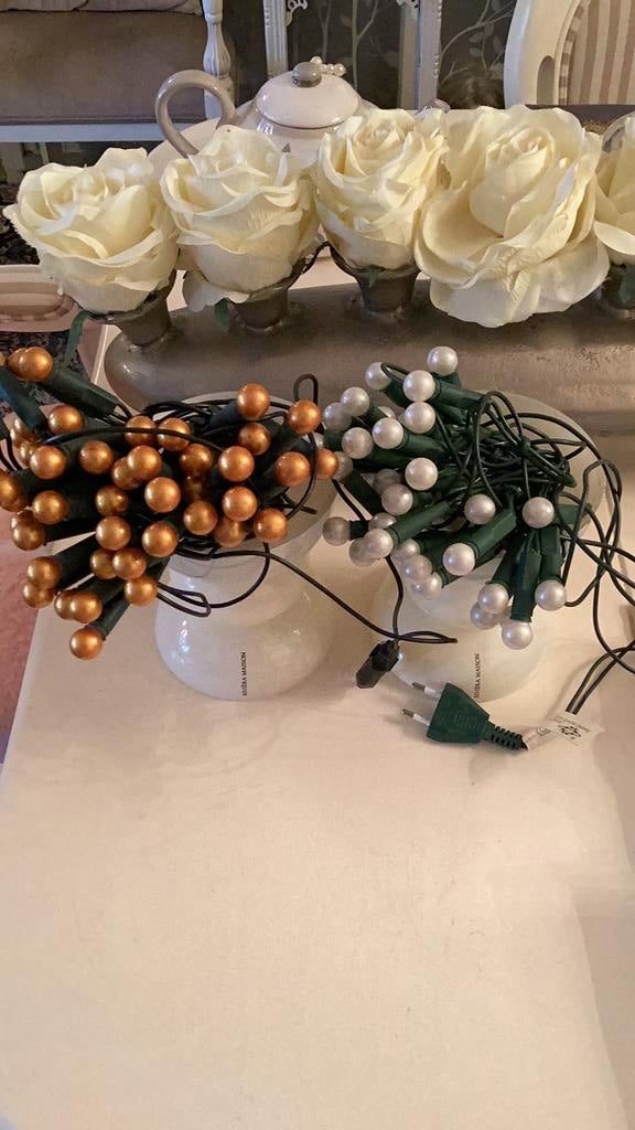 Kerst lichtjes parel lichtjes, Diversen, Kerst, Verzenden, Zo goed als nieuw