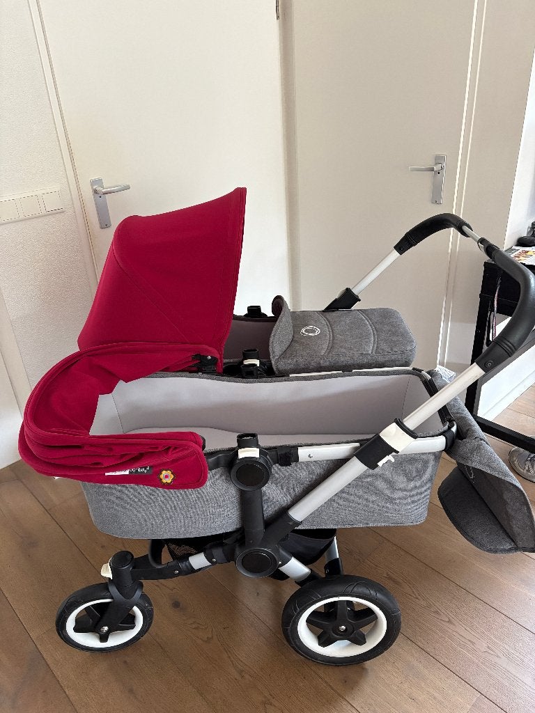 Bugaboo donkey Duo, tweelingwagen, heel compleet, alles 2x, Ophalen, Duowagen, Bugaboo, Zo goed als nieuw