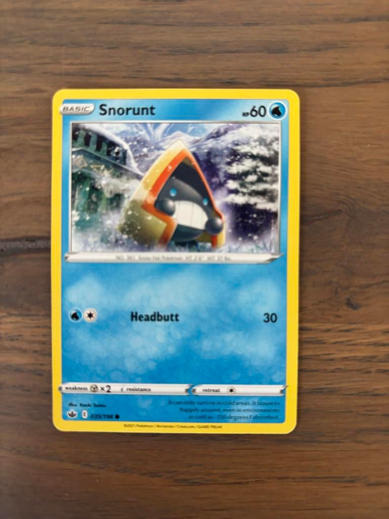 Pokémon Kaart: Snorunt (035/198) - Zo goed als nieuw, Ophalen of Verzenden, Zo goed als nieuw, Losse kaart