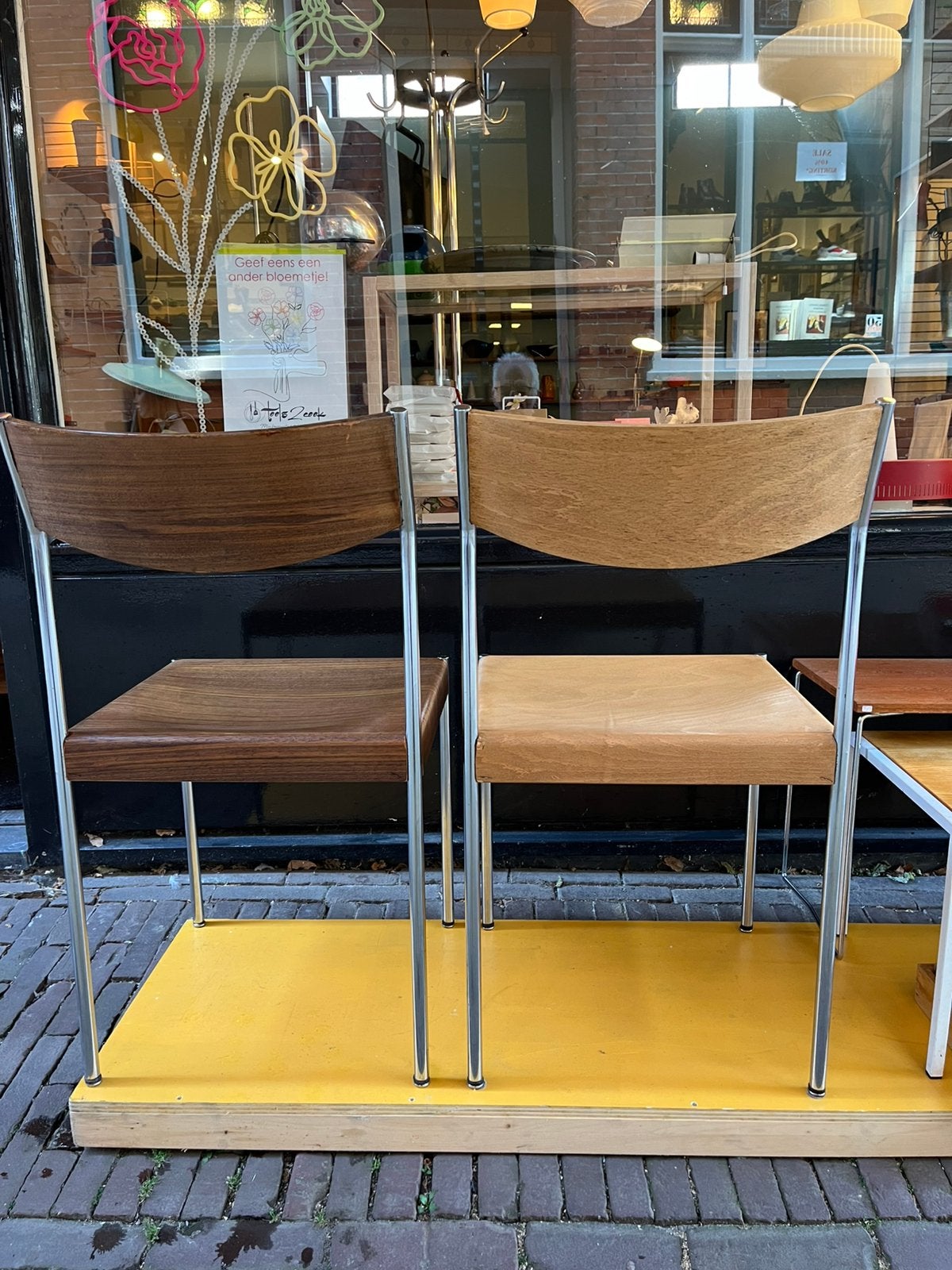 Edlef Bandixen stoelen noten/berken, Ophalen of Verzenden