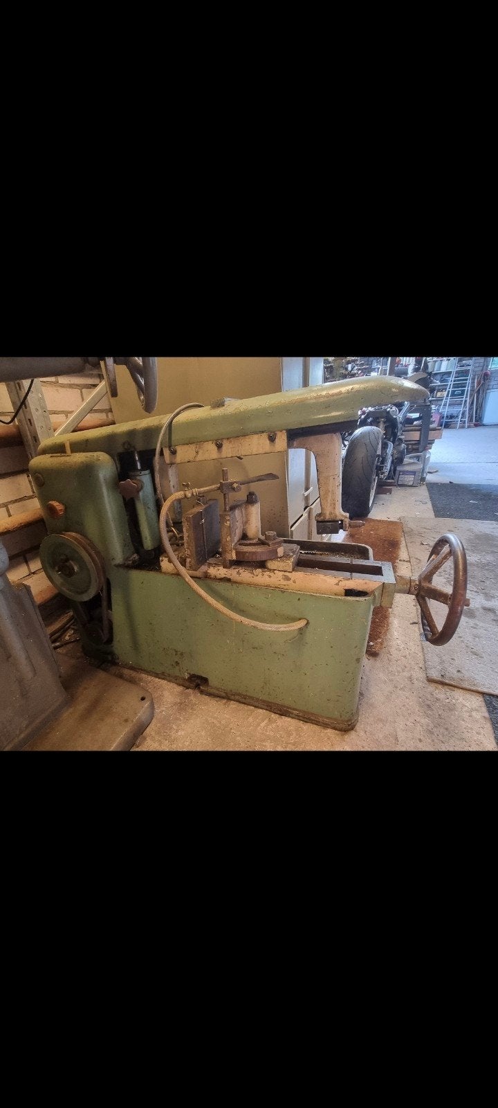Industrieele beugelzaag machine, Doe-het-zelf en Verbouw, Gebruikt, 70 mm of meer, Falcone, Ophalen of Verzenden