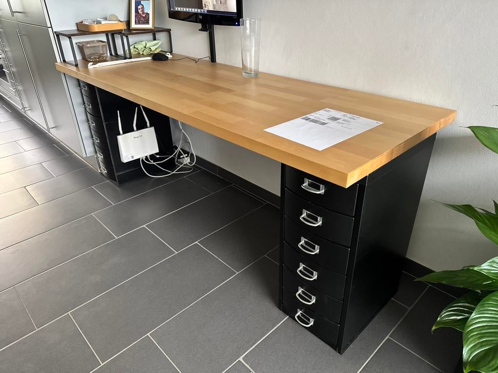 Work tafel made with real wood, 72 cm, Scandinavisch, Hout, 62 cm