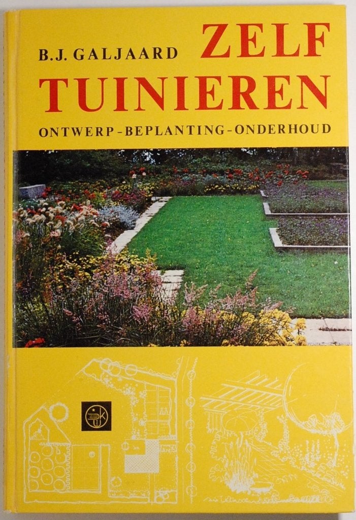 Zelf tuinieren - Ontwerp beplanting onderhoud (1969), B.J. Galjaard tuinarchitect BNT, Verzenden, Zo goed als nieuw, Tuinieren en Tuinplanten