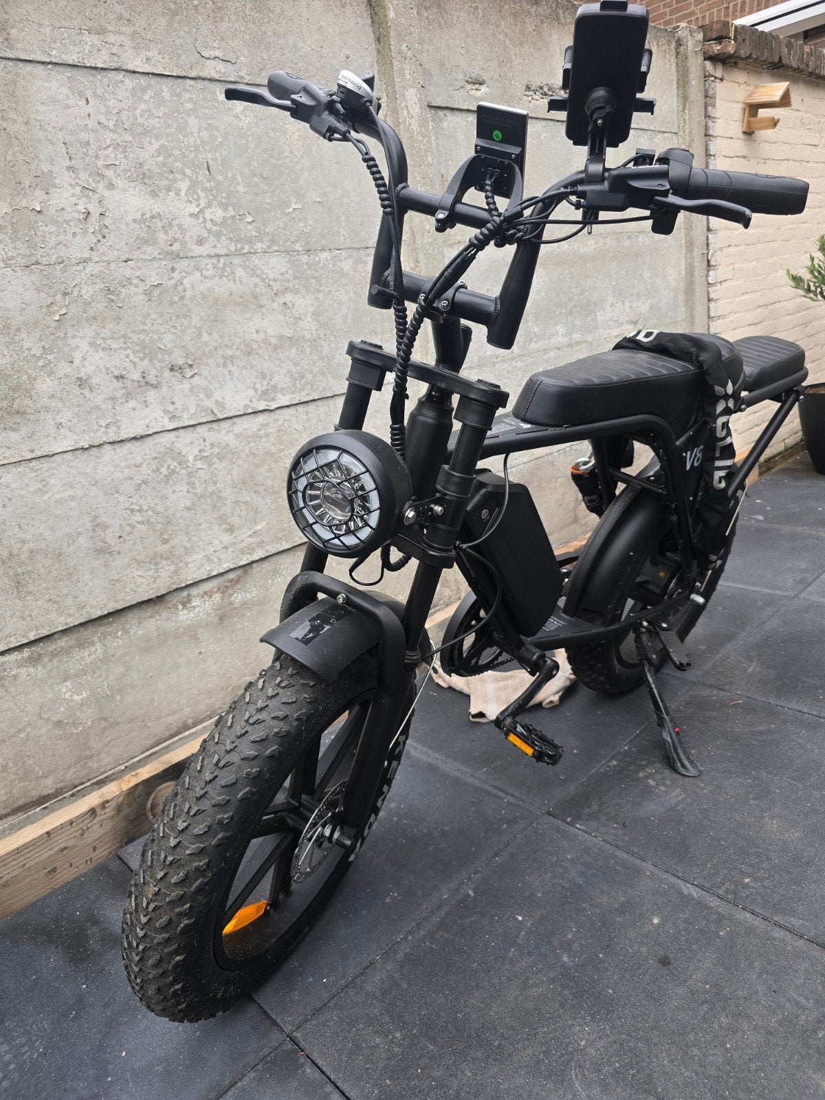 Ouxi V8S Fatbike Zwart – Slechts 368 km gereden!, Fietsen en Brommers, Elektrische fietsen, 59 cm of meer, Ophalen, Zo goed als nieuw