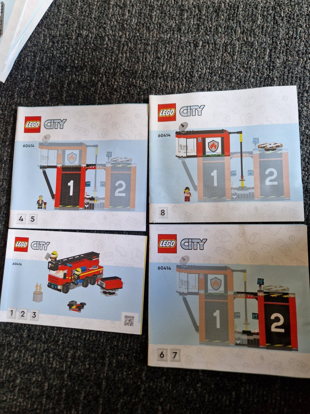 LEGO City 60414 Brandweerkazerne Instructieboekjes, Lego, Accessoire, Ophalen of Verzenden, Inclusief instructies