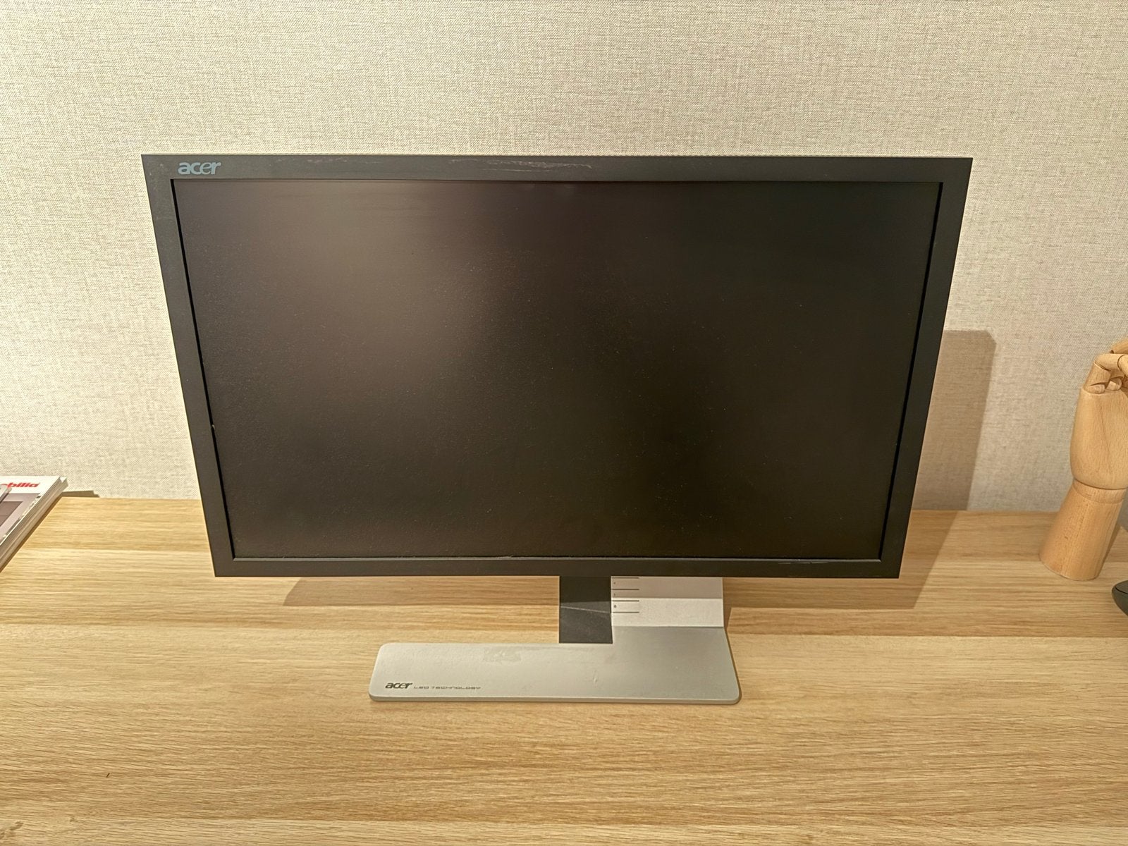 Acer S243HL 24 inch Full HD LED monitor, Computers en Software, Monitoren, Ophalen, Kantelbaar, Full HD, 60 Hz of minder