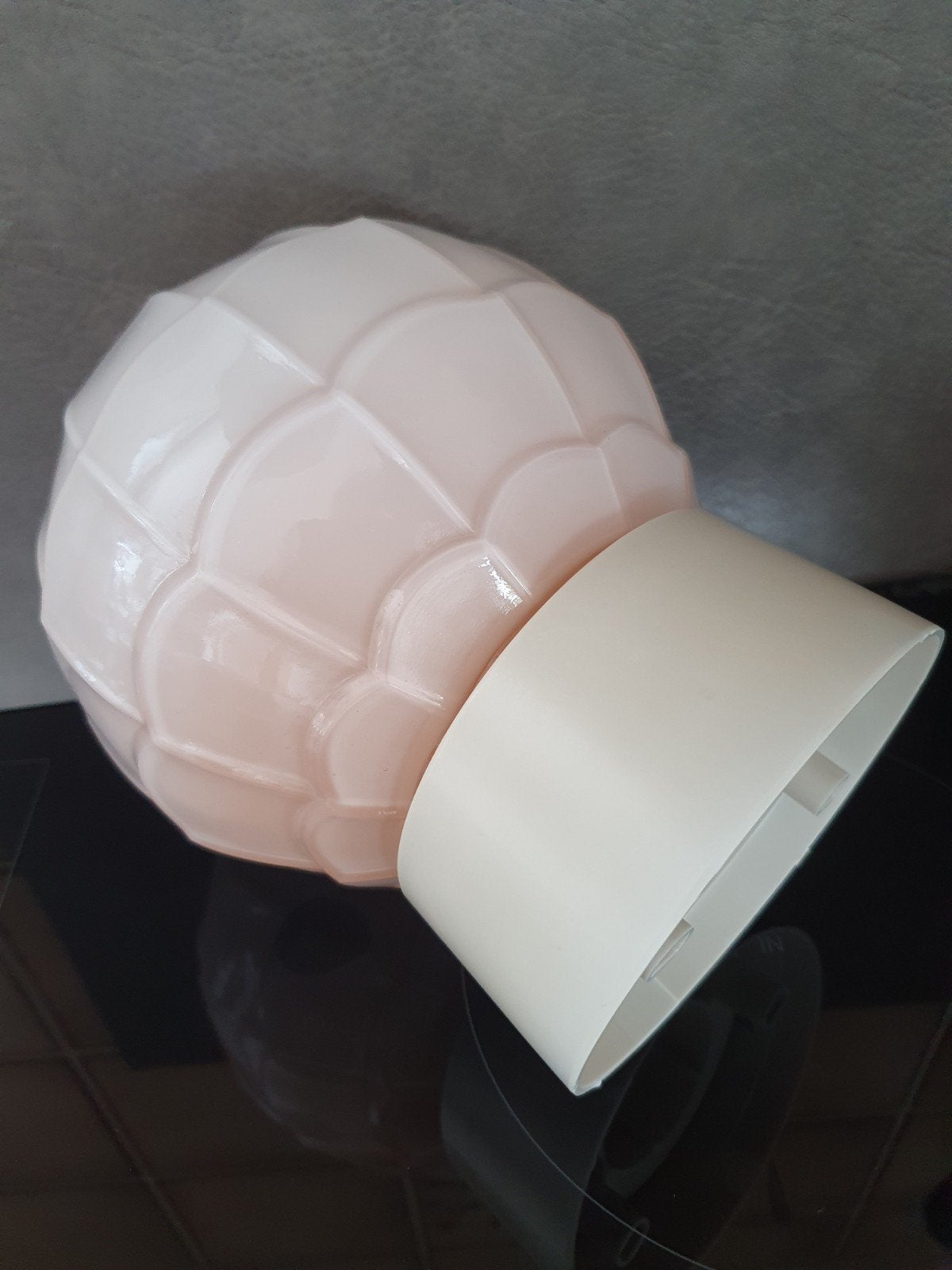 artisjok lamp rose zalm vintage, Ophalen