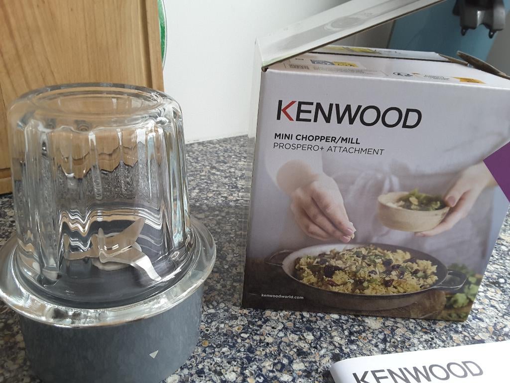 Kenwood mini chopper mill, Ophalen of Verzenden, Zo goed als nieuw, Grijs, Overige merken