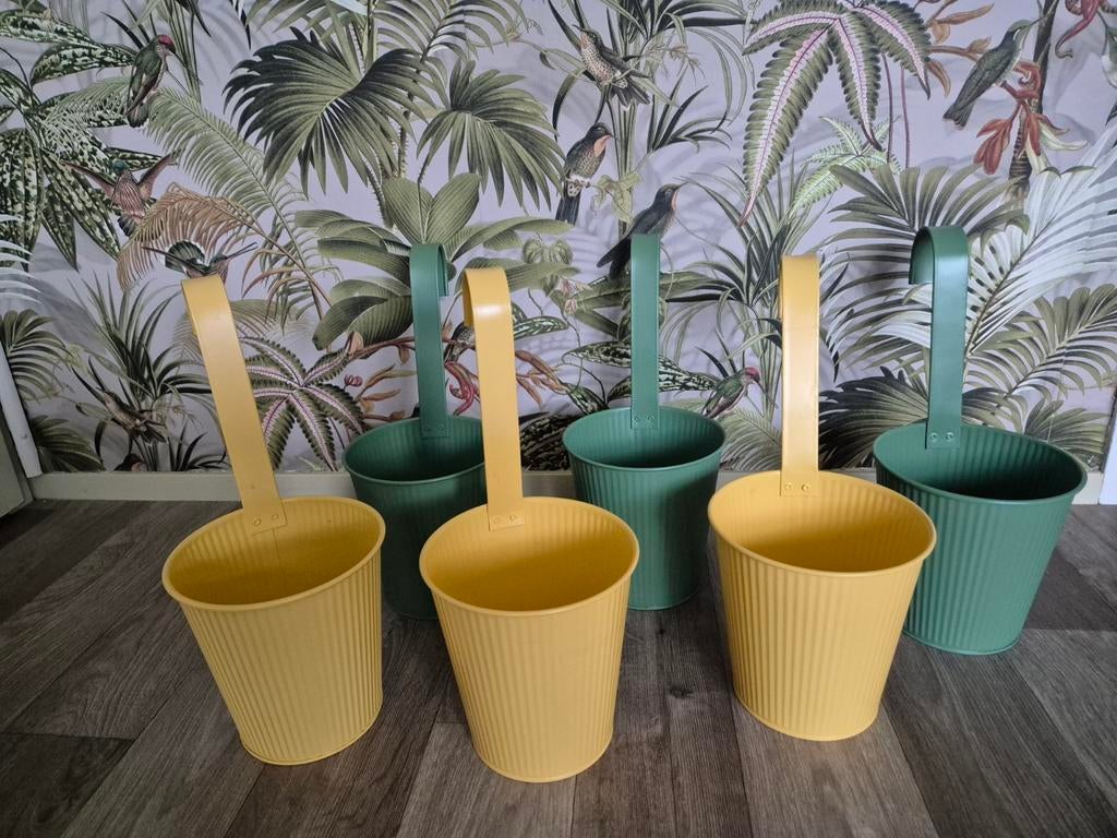 Nieuwe blloempot/ kruidenpotten hangmodel Action, Rond, Nieuw, Ophalen of Verzenden, Balkon