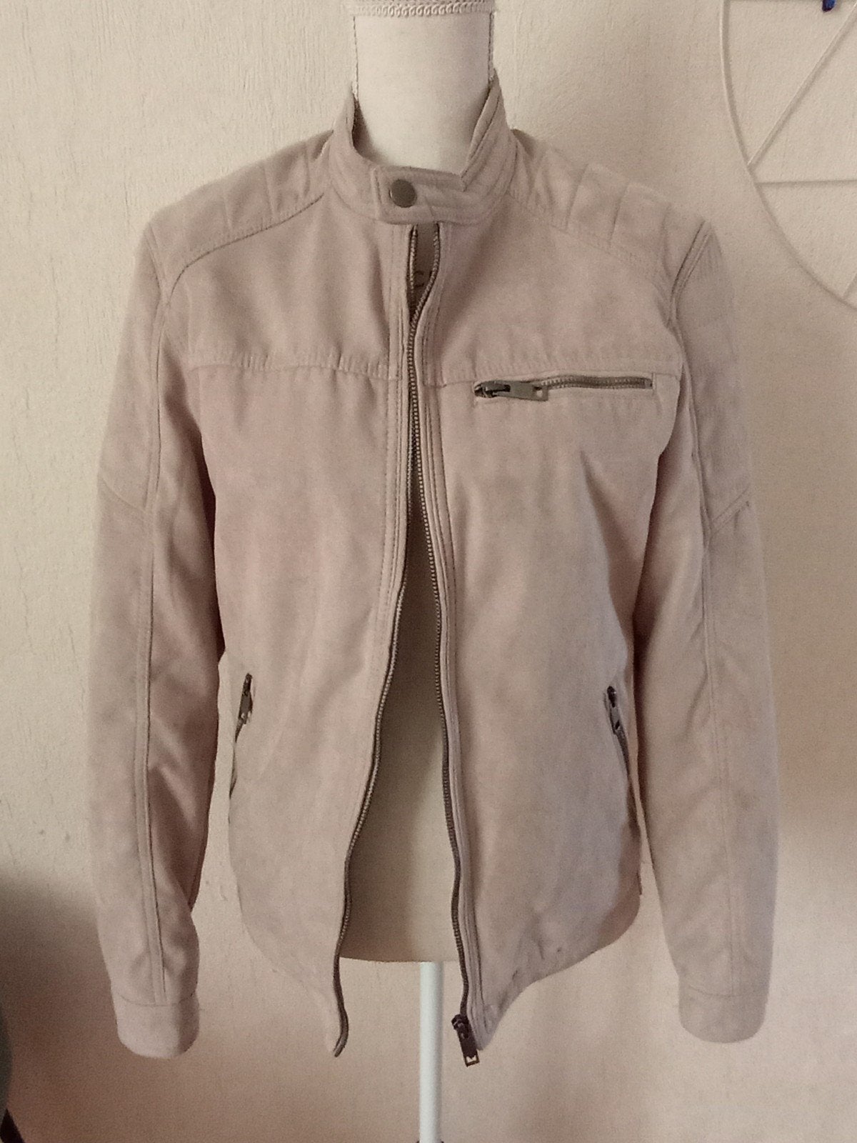 Splinternieuwe Jack & Jones Heren Jas - Maat S - suède, Ophalen, Beige, Nieuw, Jack & Jones