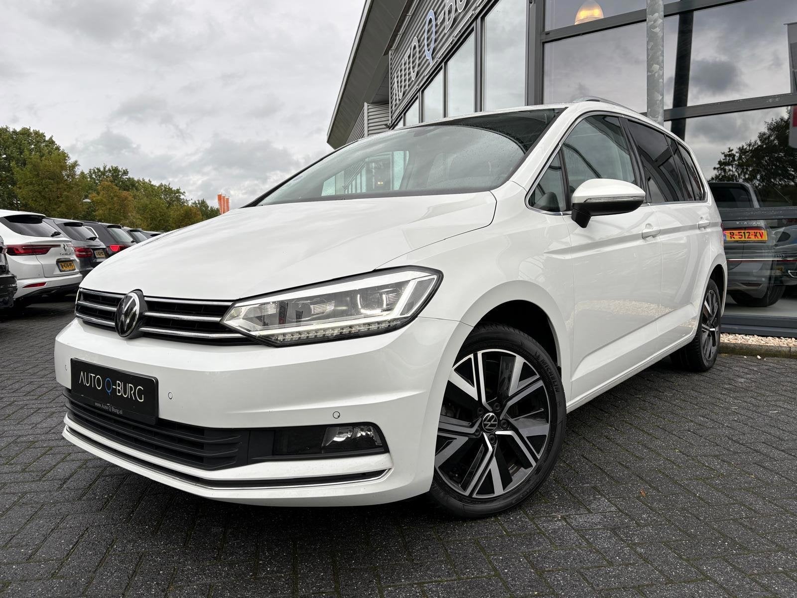 Volkswagen Touran 2.0 TDI Highline 7 Persoons | Panorama | E, Auto's, Gebruikt, Wit, Origineel Nederlands, Bedrijf