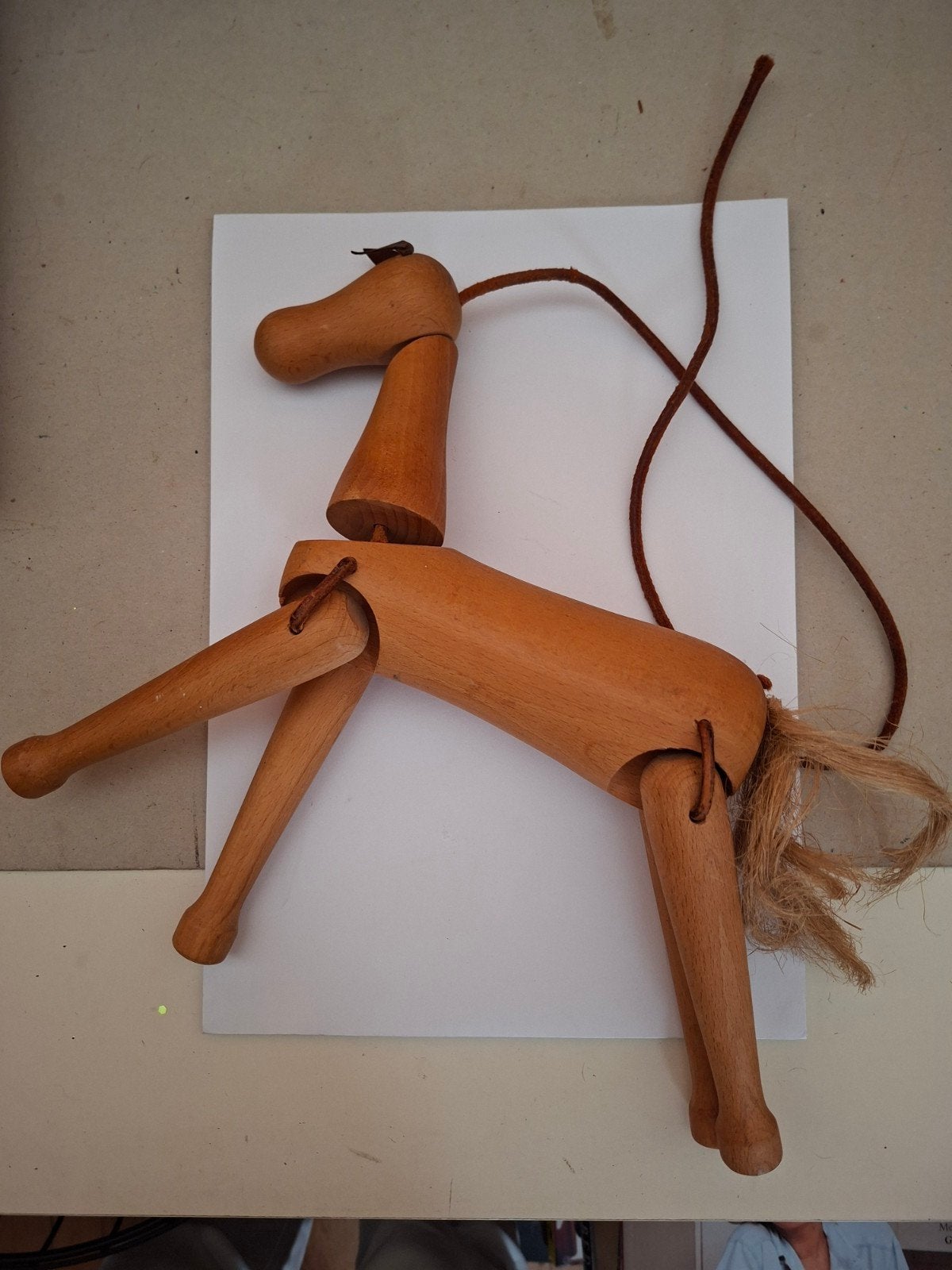 vintage Scandinavische houten paard curiosa decoratie, Verzenden