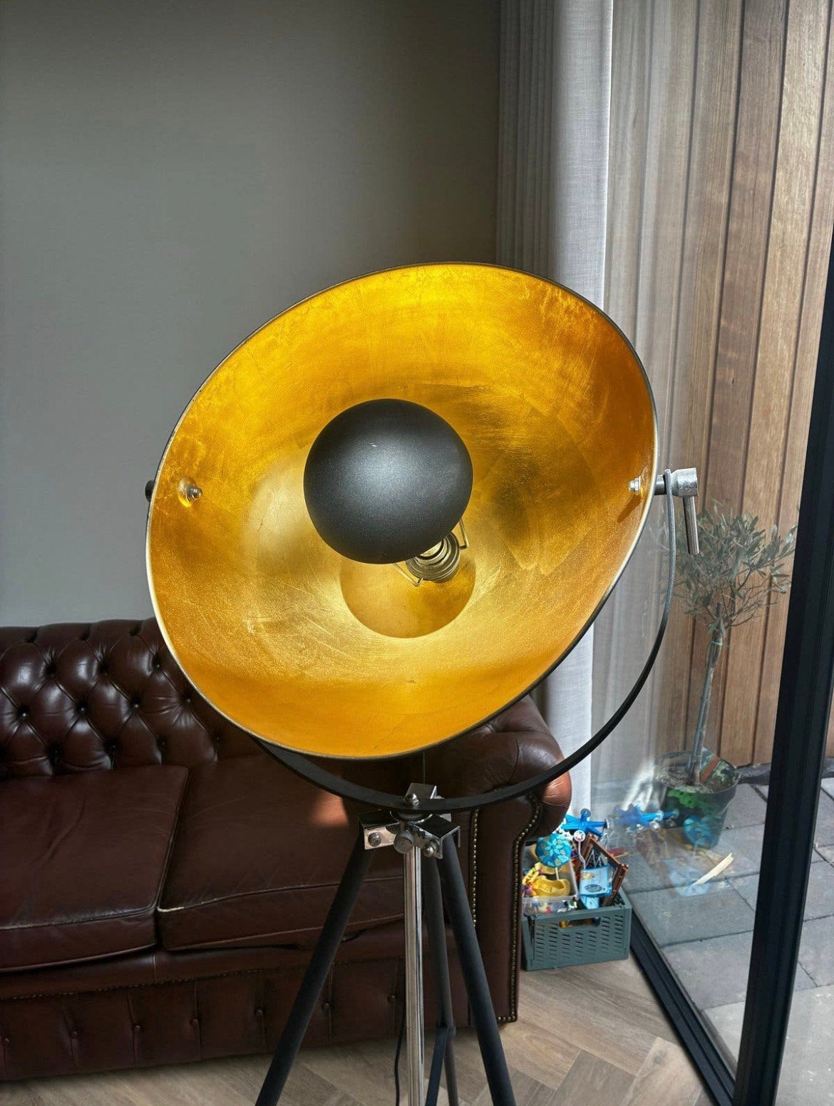 Industriële staande lamp QAZQA, Ophalen, Zo goed als nieuw
