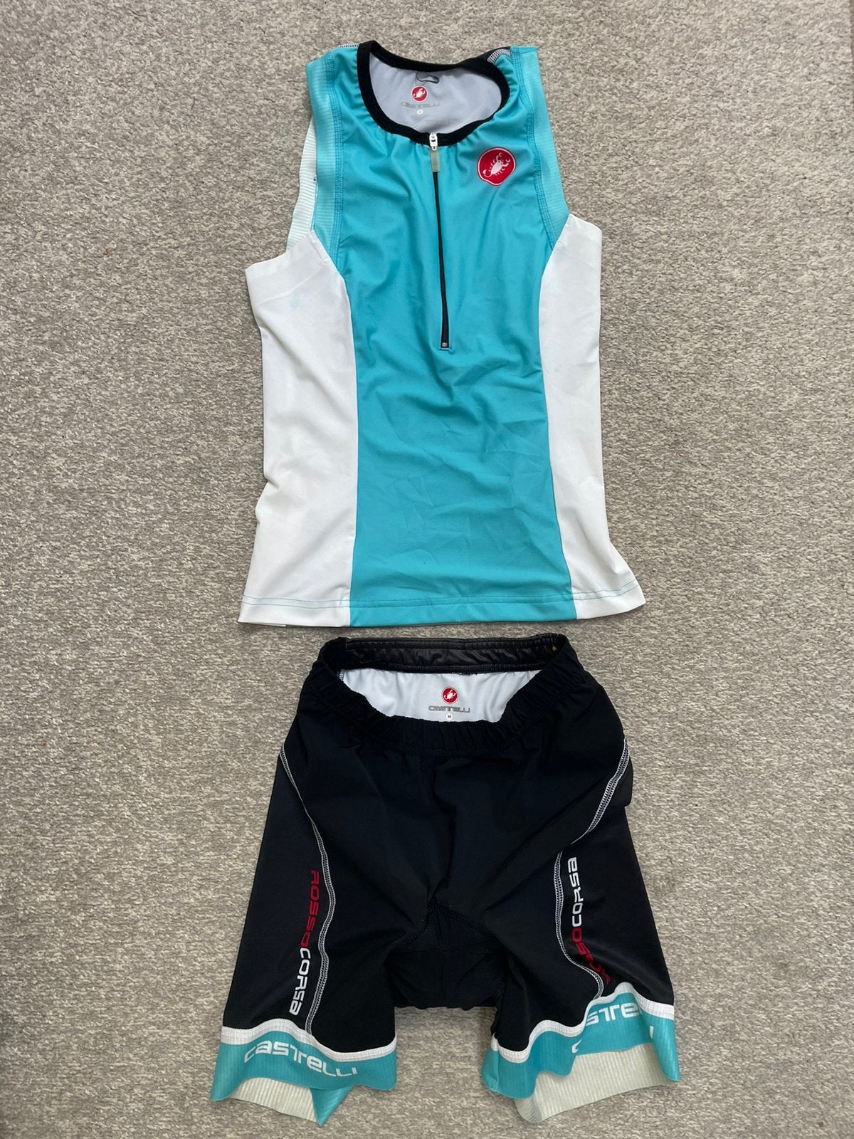 Triathlonpak Castelli Dames, Ophalen of Verzenden, Zo goed als nieuw, Maat 36 (S), Overige typen