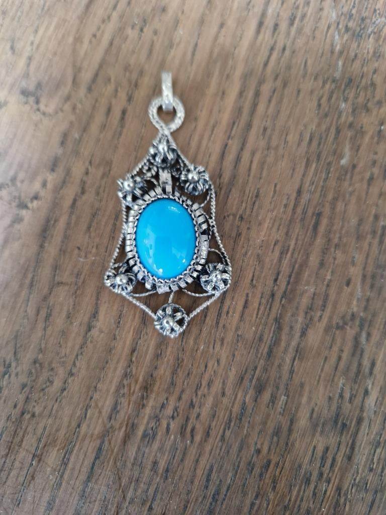 Filigrain hanger., Ophalen of Verzenden, Zo goed als nieuw, Zilver, Overige materialen