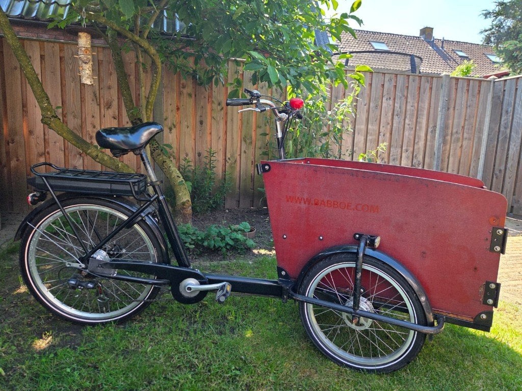 Elektrische bakfiets, Gebruikt, Elektrisch, 2 kinderen, Trommelrem