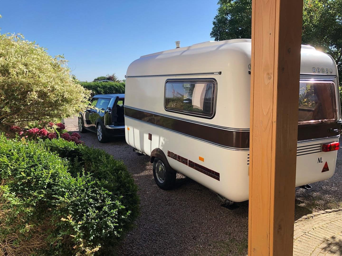 Karakteristieke retro BIOD 350 TL caravan, Ophalen, Gebruikt