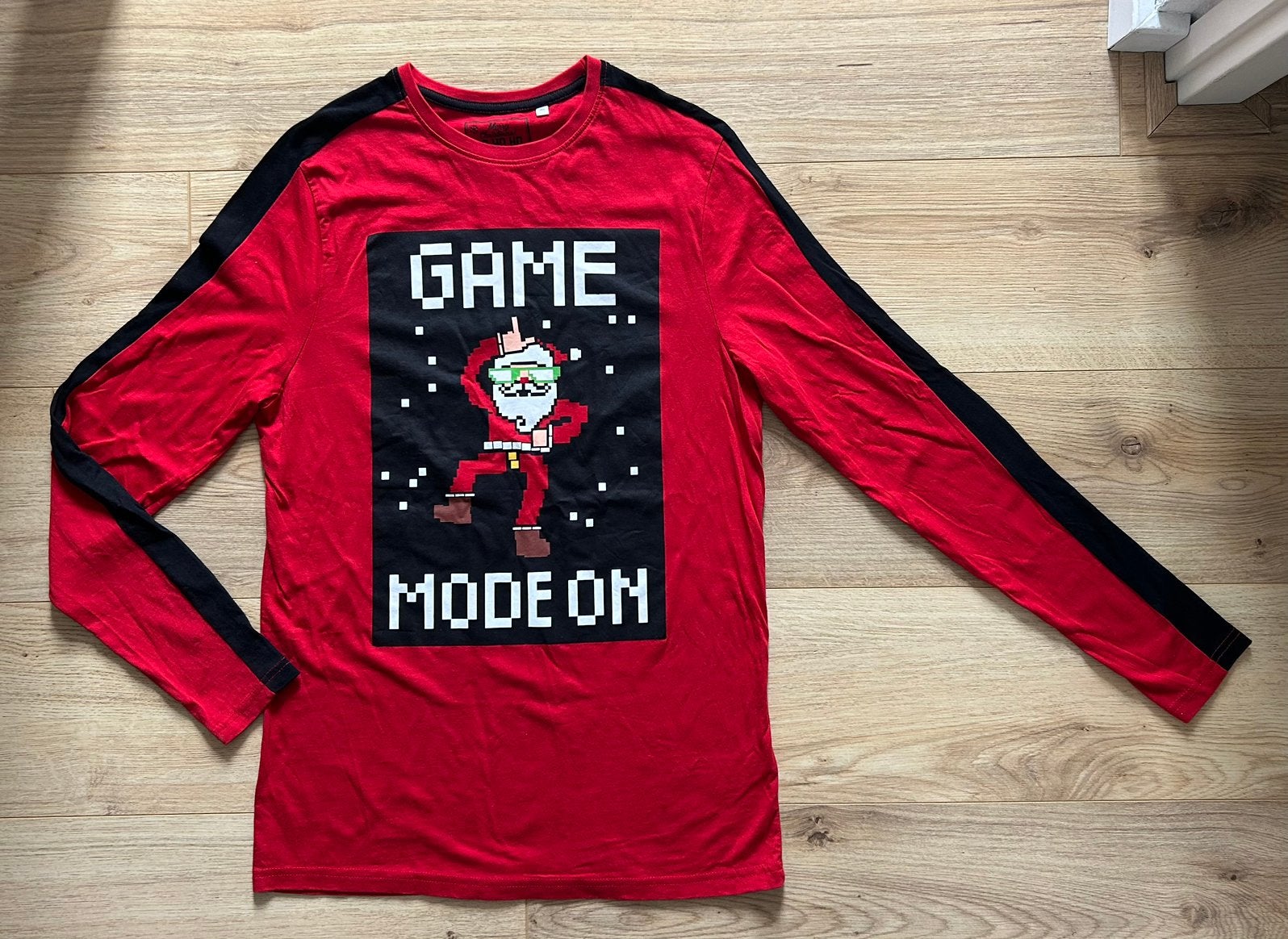 NIEUW Christmas Kerst longsleeve shirt Game Mode On 176 182, Ophalen of Verzenden, Nieuw, Jongen, Shirt of Longsleeve