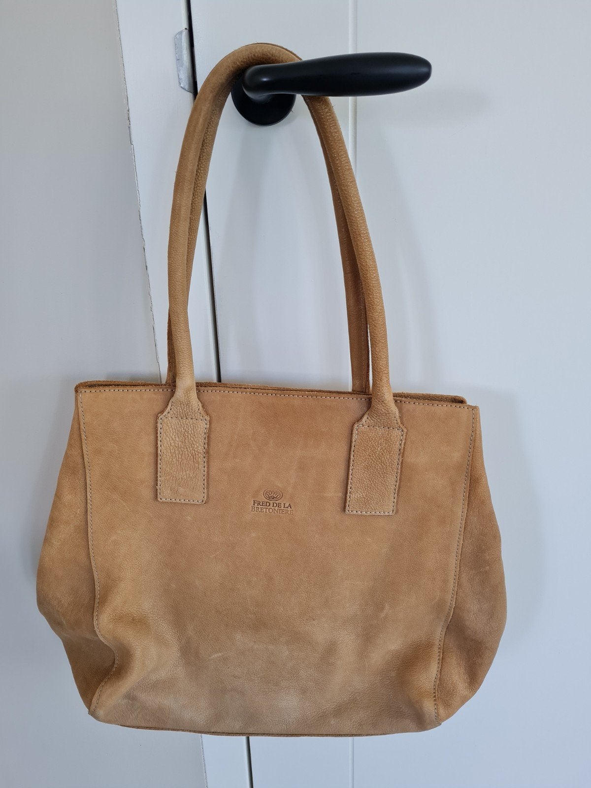 Fred de la Bretoniere handtas beige, Verzenden, Gebruikt, Beige, Handtas