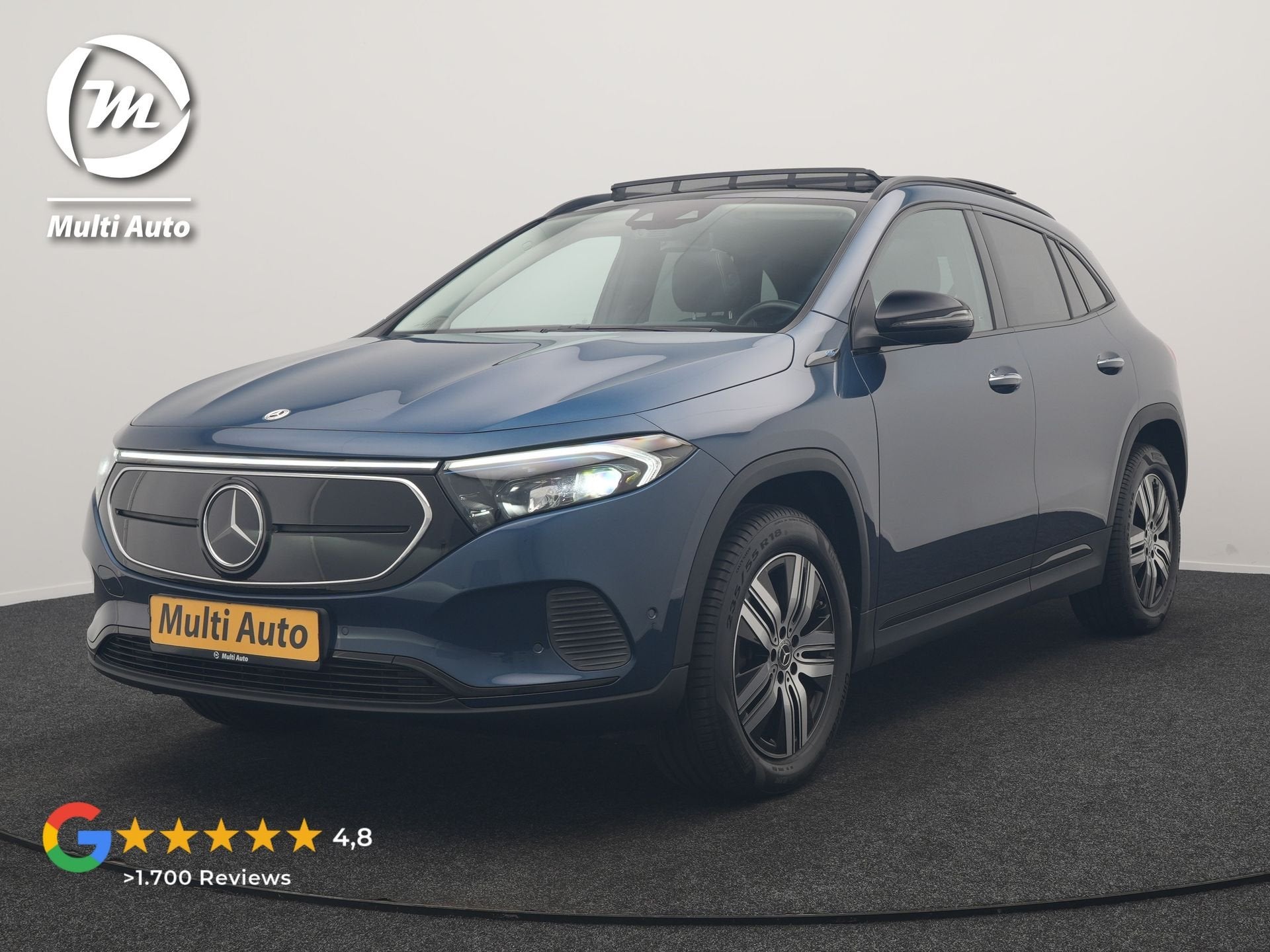 Mercedes-Benz EQA 250 Business Solution Luxury 67 kWh 190pk, Gebruikt, 190 pk, Blauw, Leder en Stof