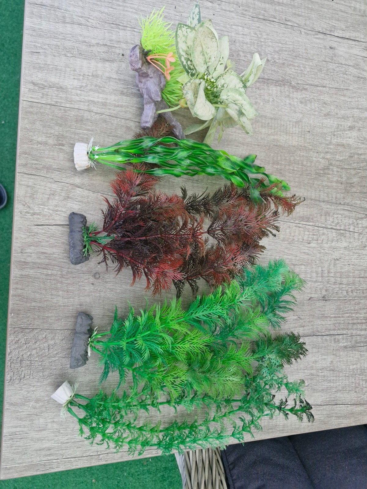 5 x aquarium kunst planten, Dieren en Toebehoren, Ophalen of Verzenden, Plant(en), Steen of Hout