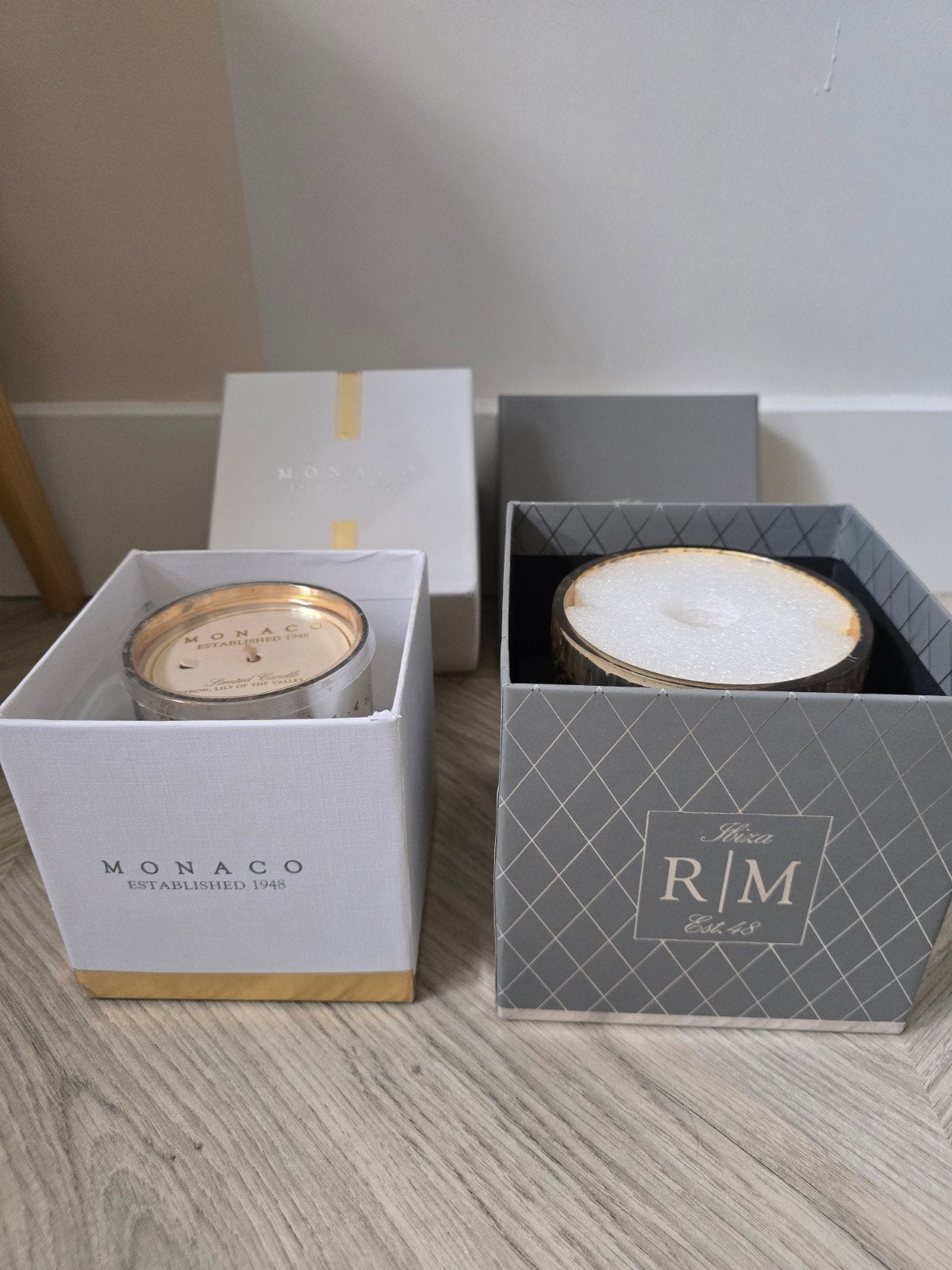 Nieuw! 2 zeer mooie luxe kaarsen van riviera maison design, Ophalen of Verzenden, Nieuw, Kaars, Rivièra Maison