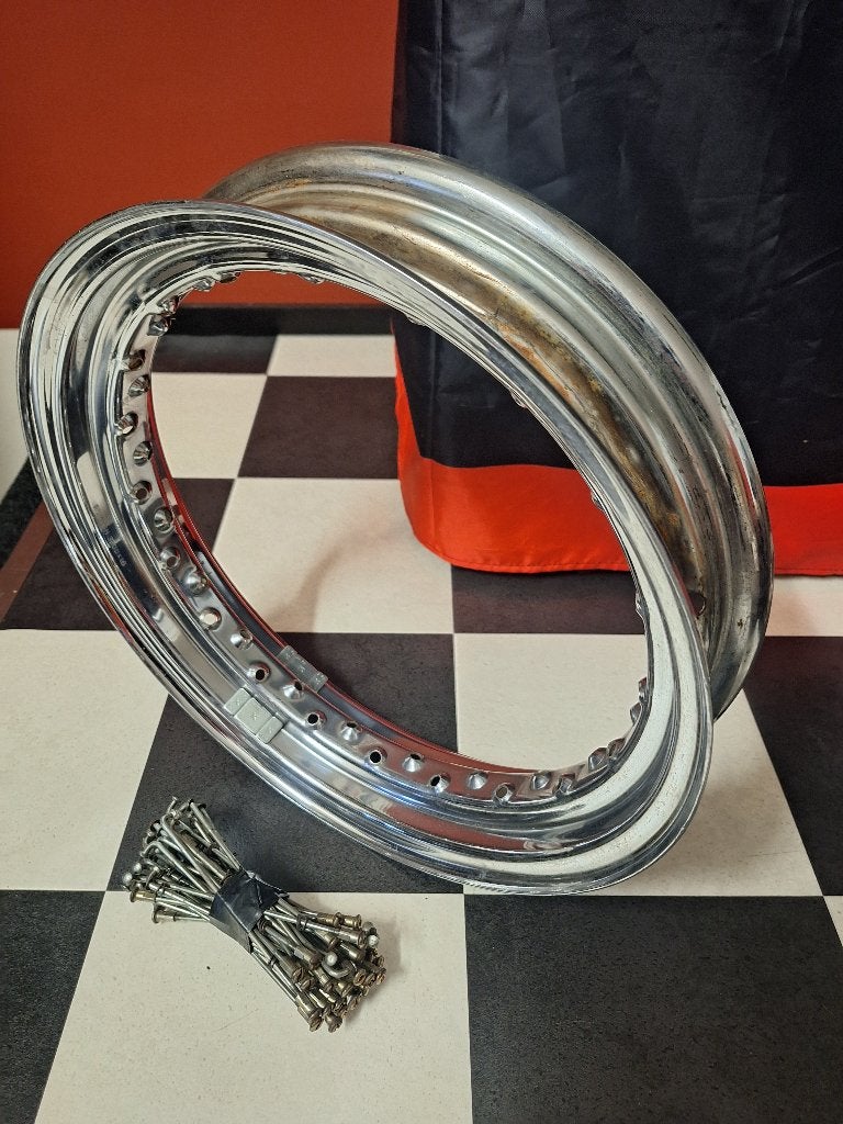 Triumph achterwiel velg plus spaken, Ophalen of Verzenden, Gebruikt