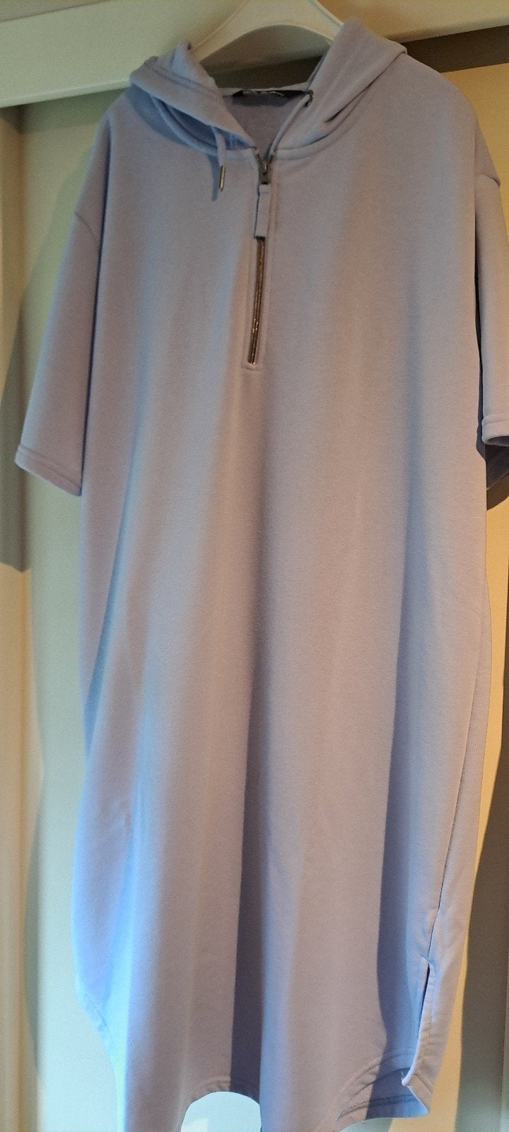 Sweatjurk van Ulla Popken mt 42/44, Verzenden, Jurk, Paars, Ulla Popken