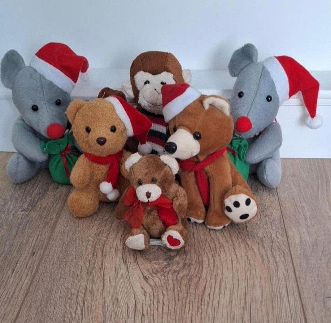 Leuke kerstknuffels: muizen, beertjes en apen, Ophalen of Verzenden