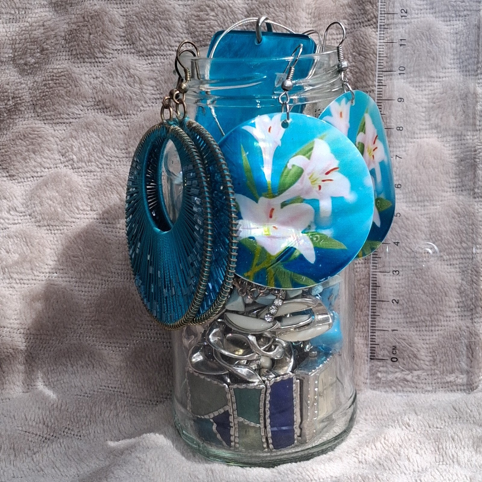 Jewellery Jar: Aquamarine, Overige merken, Ophalen of Verzenden, Zo goed als nieuw, 4 bedels of meer