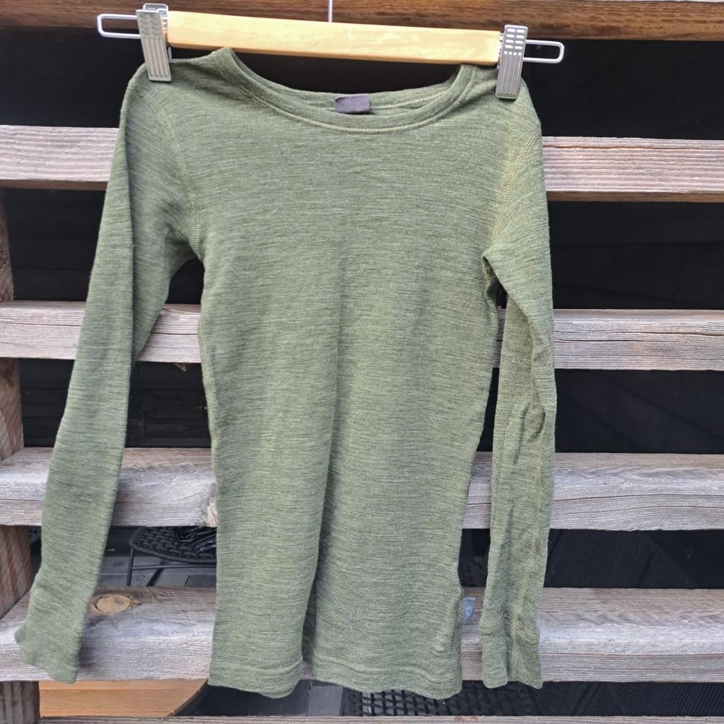 Dilling lang shirt donker groen maat 122/128, Gebruikt, Jongen of Meisje, Ophalen of Verzenden, Shirt of Longsleeve