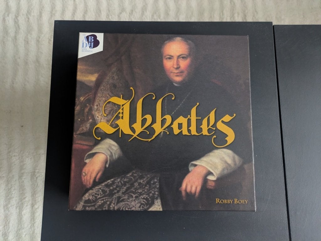 Bordspel Abbates - Strategisch kloosterbouwspel, Een of twee spelers, Ophalen of Verzenden, Gebruikt