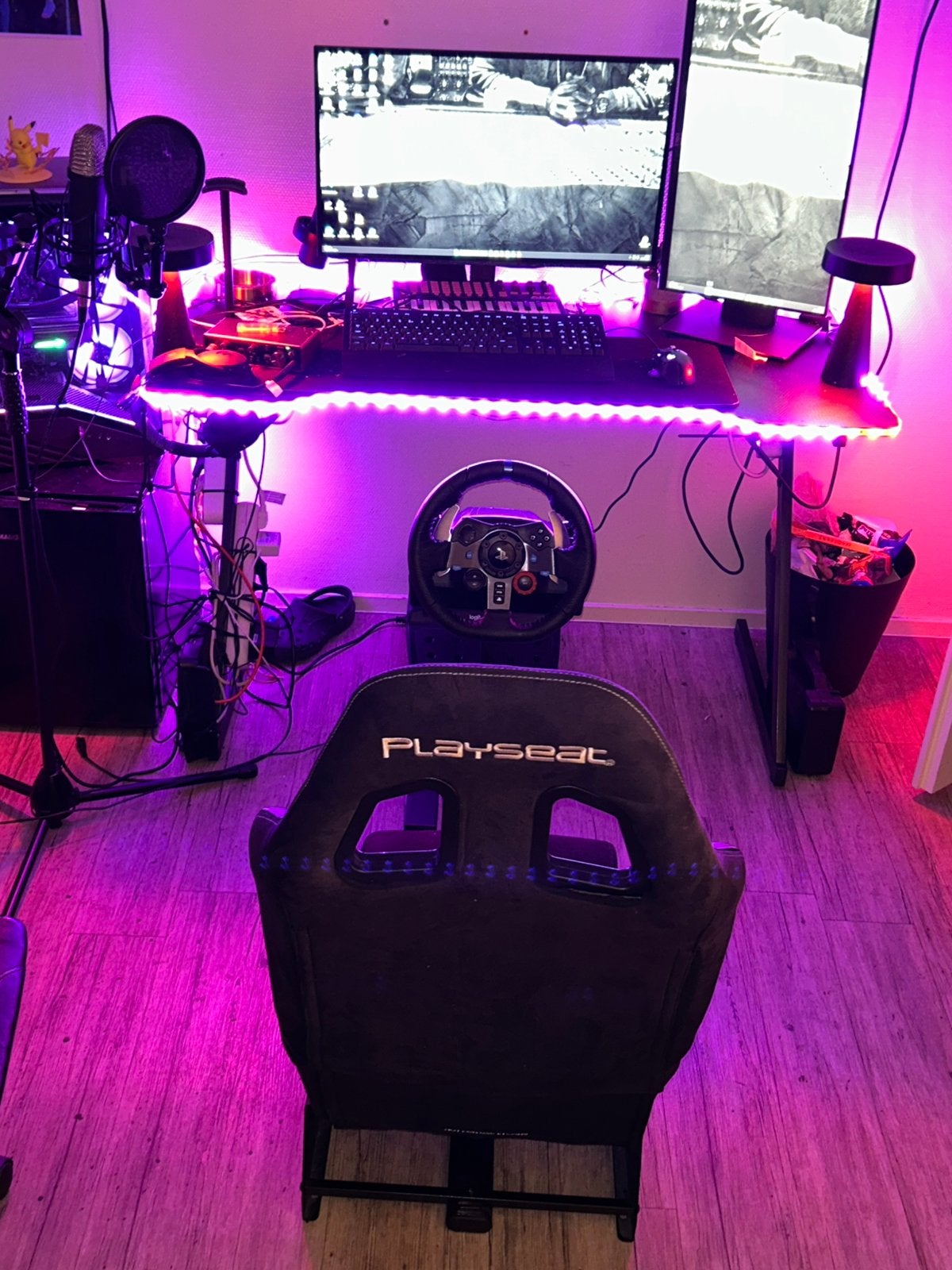 Playseat Evolution Alcantara + Logitech G29 zonder koppeling, Zo goed als nieuw