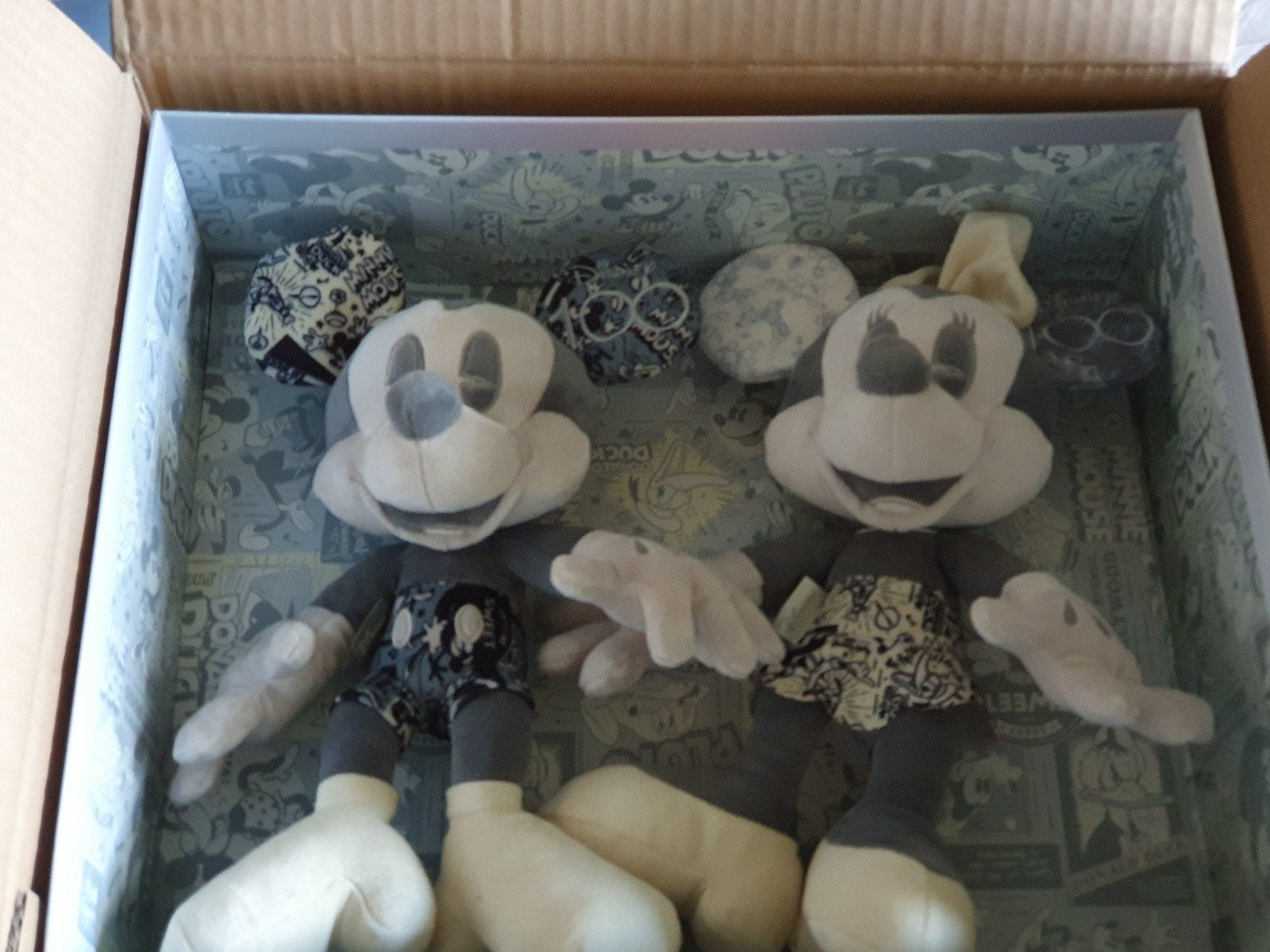 Disney 100 Jaar Mickey & Minnie Mouse Knuffels Nieuw in Doos, Met doos, Disney, Disney, Nieuw