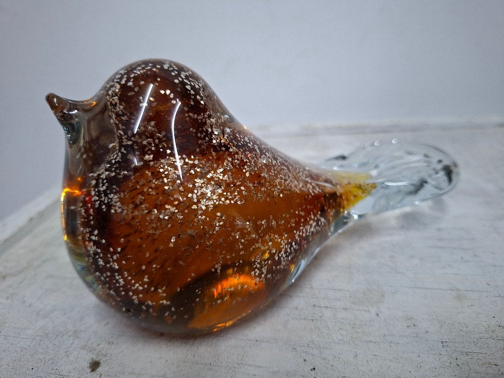schitterende handgemaakte murrano glazen vogel, Ophalen of Verzenden, Zo goed als nieuw, Mens