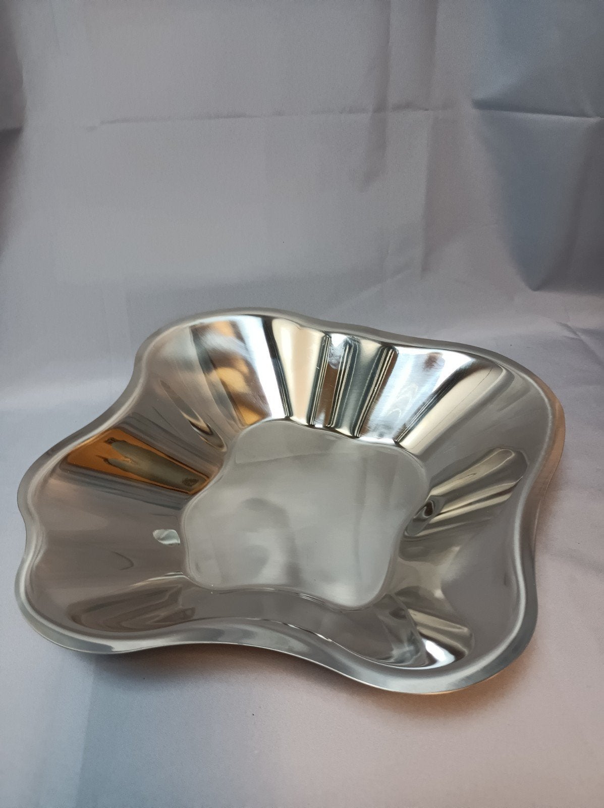 Iittala Alvar Aalto RVS schaal 35x36 cm, Ophalen of Verzenden