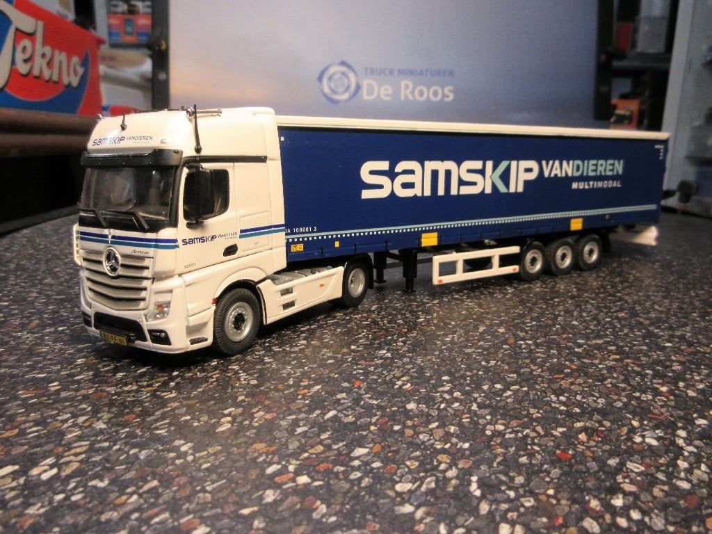 NZG Mercedes Actros Samskip / van Dieren, Ophalen of Verzenden, Nieuw, Bus of Vrachtwagen, NZG