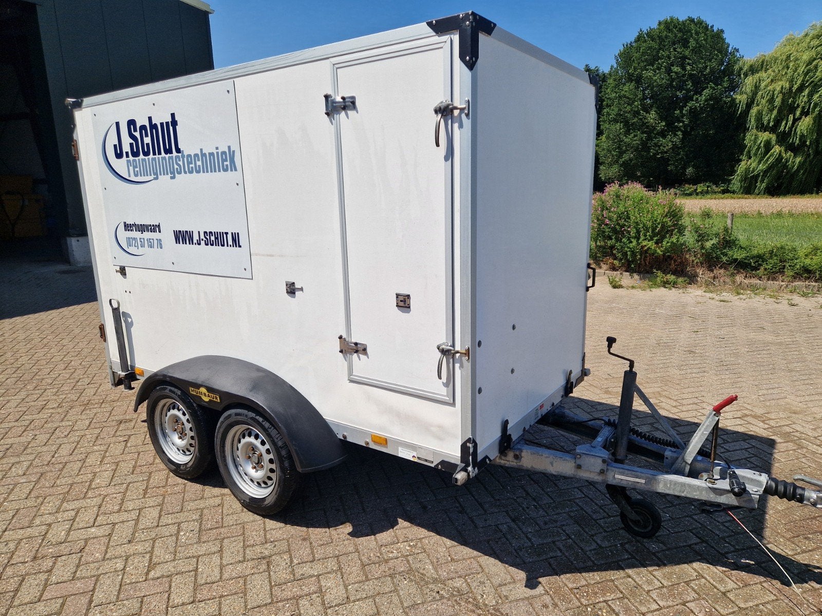 Dibo Hogedrukreiniger Trailer 350 bar 18L/min heet water, Ophalen
