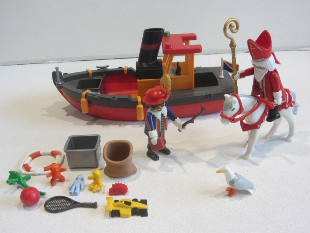 sint en piet met stoomboot   5296A, Ophalen of Verzenden, Gebruikt, Losse onderdelen