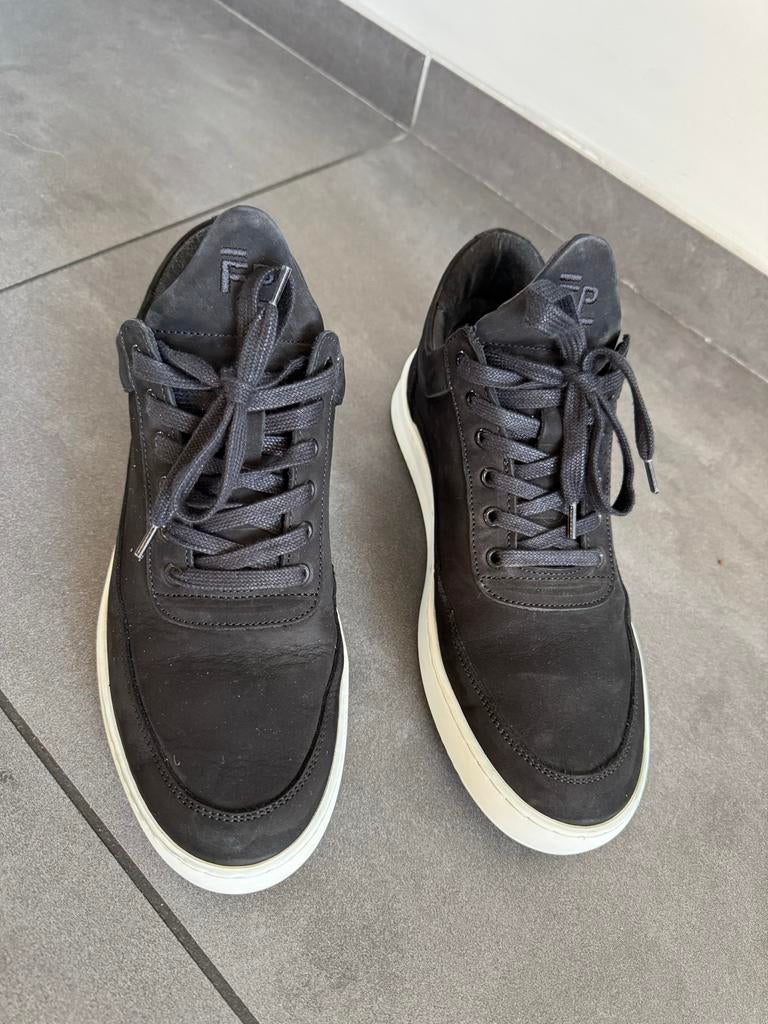 Filling Pieces Low Top Ripple Nubuck Sneakers Zwart Heren, Zwart, Ophalen of Verzenden, Sneakers of Gympen, Zo goed als nieuw