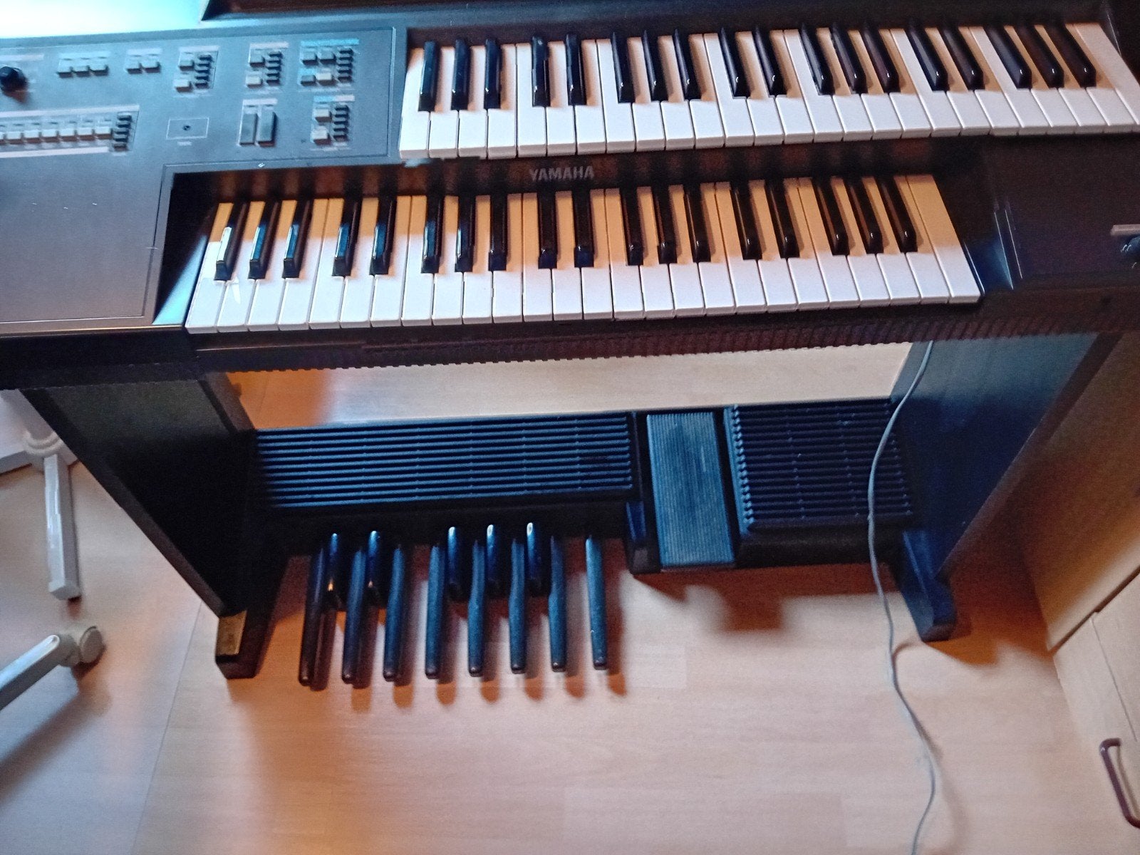 Yamaha Electrisch Orgel met Dubbel Klavier en Pedaal, Ophalen of Verzenden, Gebruikt, 2 klavieren, Orgel