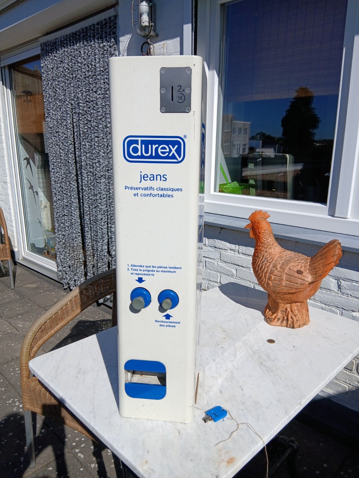 Vintage Durex Condoom Automaat, Ophalen, Gebruikt