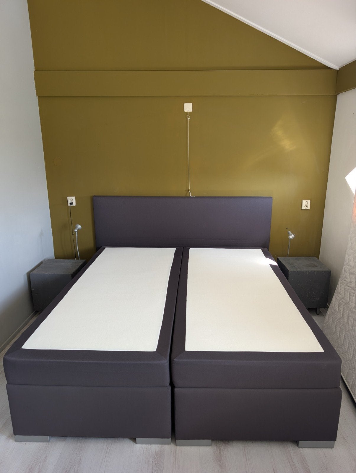 boxsprings, Huis en Inrichting, Ophalen, 90 cm, Tweepersoons, Zo goed als nieuw