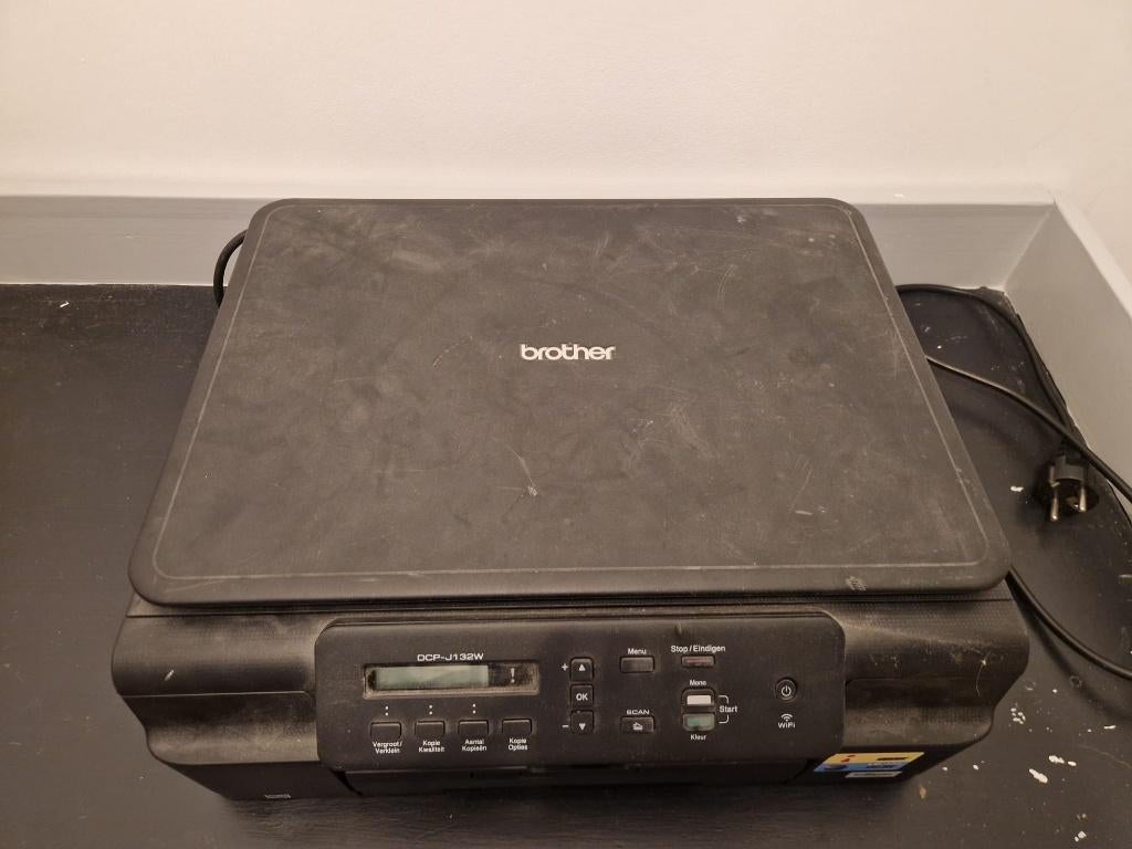 Brother printer & scanner DCP-J132W, Kleur printen, Gebruikt, Printer, Inkjetprinter