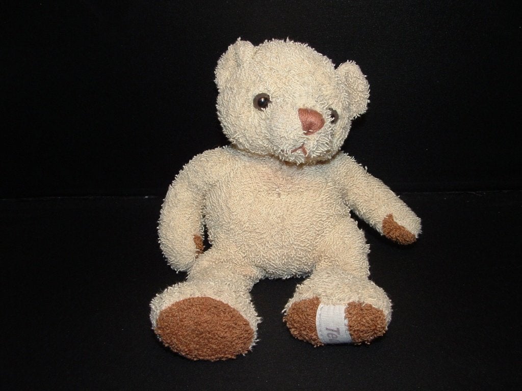 ANNA CLUB PLUSH BEER TED BADSTOF ECRU MET BRUINE, Verzenden, Nieuw, Overige typen