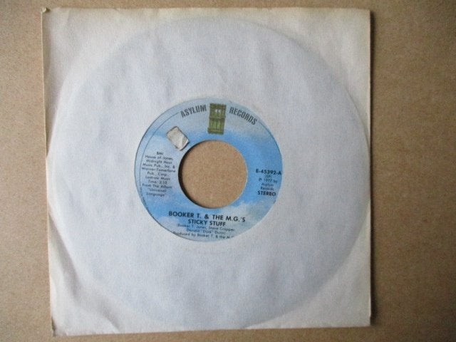 s5075 booker t and the mgs - sticky stuff, Ophalen, Gebruikt, 7 inch, Overige genres