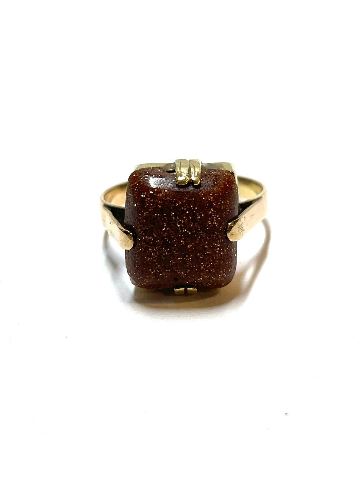 14k gouden ring met een goudsteen, -, -, Ophalen of Verzenden, Zo goed als nieuw