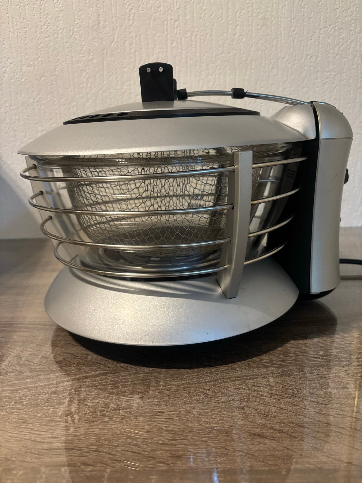 Inventum Friteuse met glazen kom, 2 tot 3 liter, Ophalen, Gebruikt, Uitneembare binnenpan